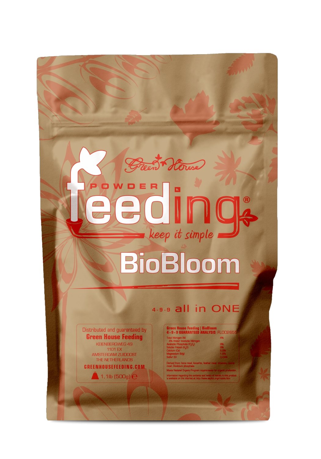 Green House Organic Bio Bloom Nutrients - 1KG