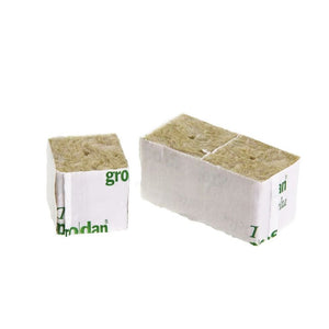 Grodan Rock Wool Cubes With Holes - 4 X 4 X 4cm