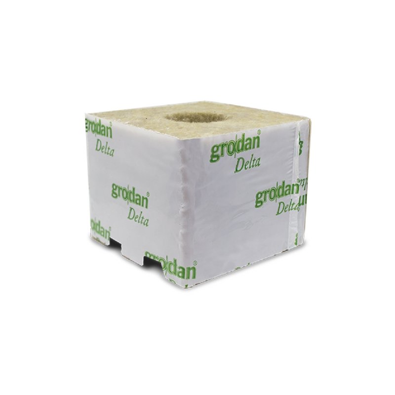 Grodan Rock Wool Cube With Hole - 10 X 10 X 7.6cm
