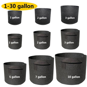 Thick Fabric Pots For Plants - Various Sizes / Styles