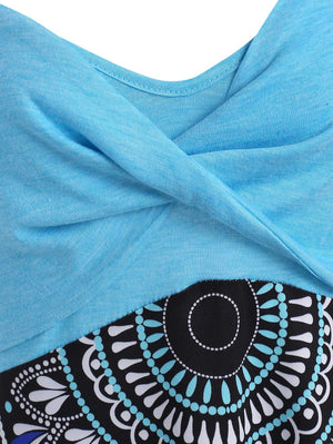 Hippie V-Neck Styled Hippie Dream Catcher Dress | S-XXL