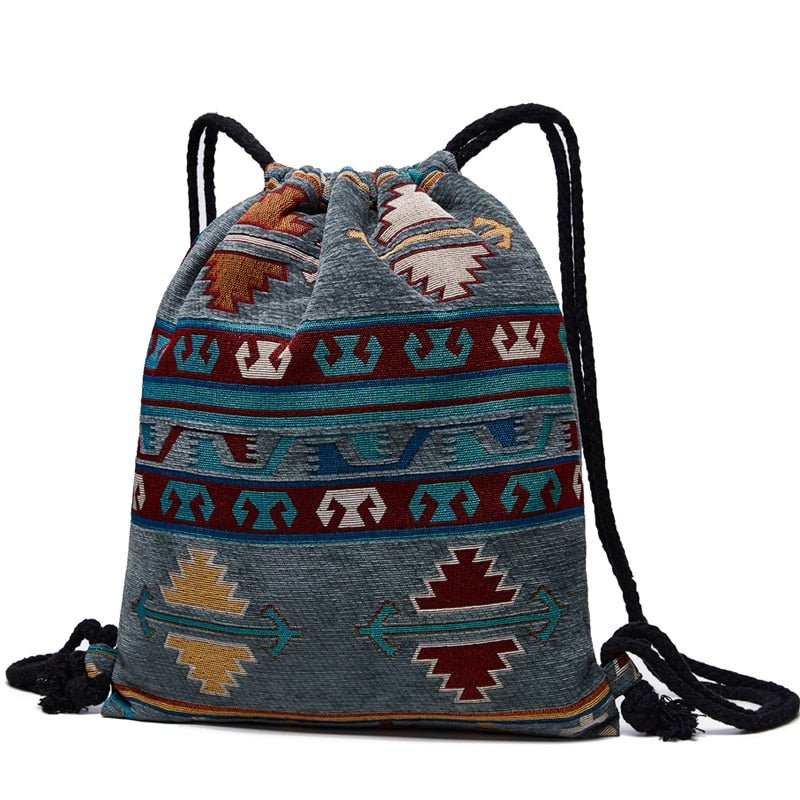 Cute Aztec Hippie Styled Draw String Bags - Various Designs