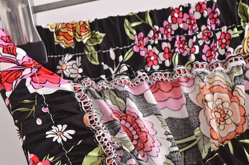 Elegant Women's Long Maxi Bohemian Skirt | High Waisted | S-L