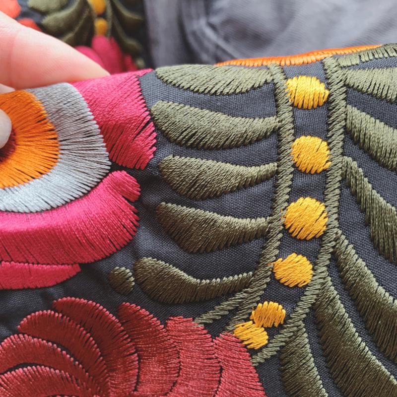 Gypsy Styled Denim Jacket With Bohemian Embroidery | Free Size