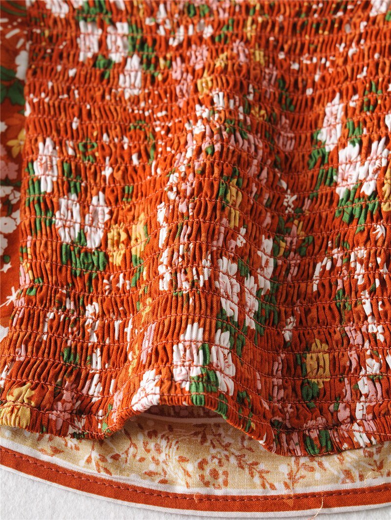 Cool Women's Brown Bohemian Styled Clothing Set | Pants + Sleeveless Top | S-M