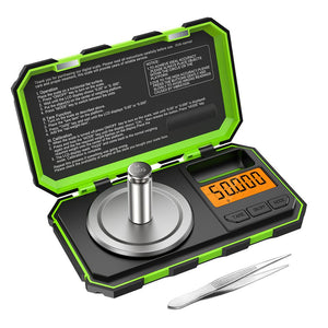 0.001g - 50g Mini Digital Pocket Scale With 50g Calibration Weight