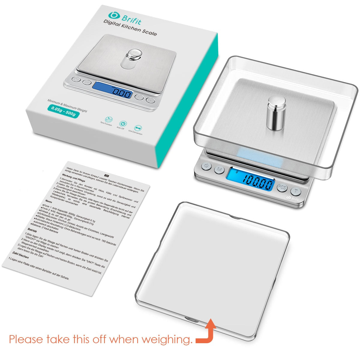 Kitchen Scale 500g / 0.01g | 3 Colours