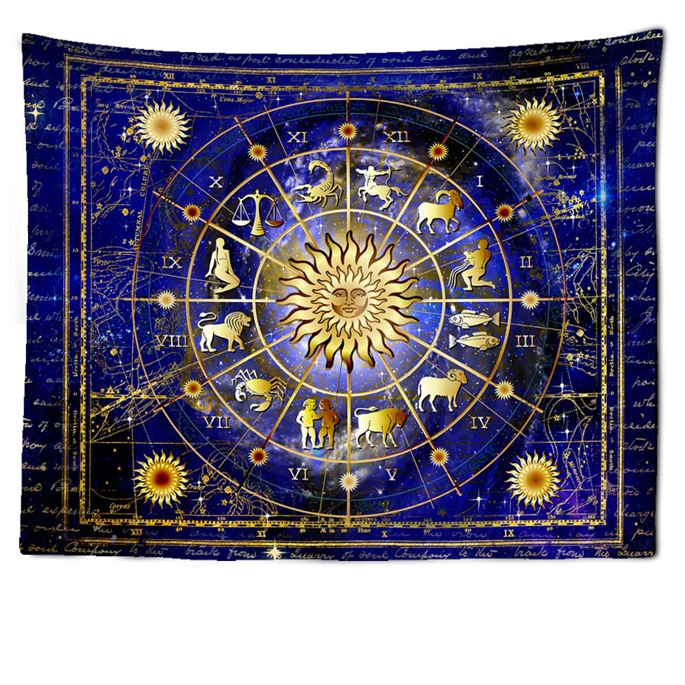 Star Sign And Sun Tapestry / Wall Hanging