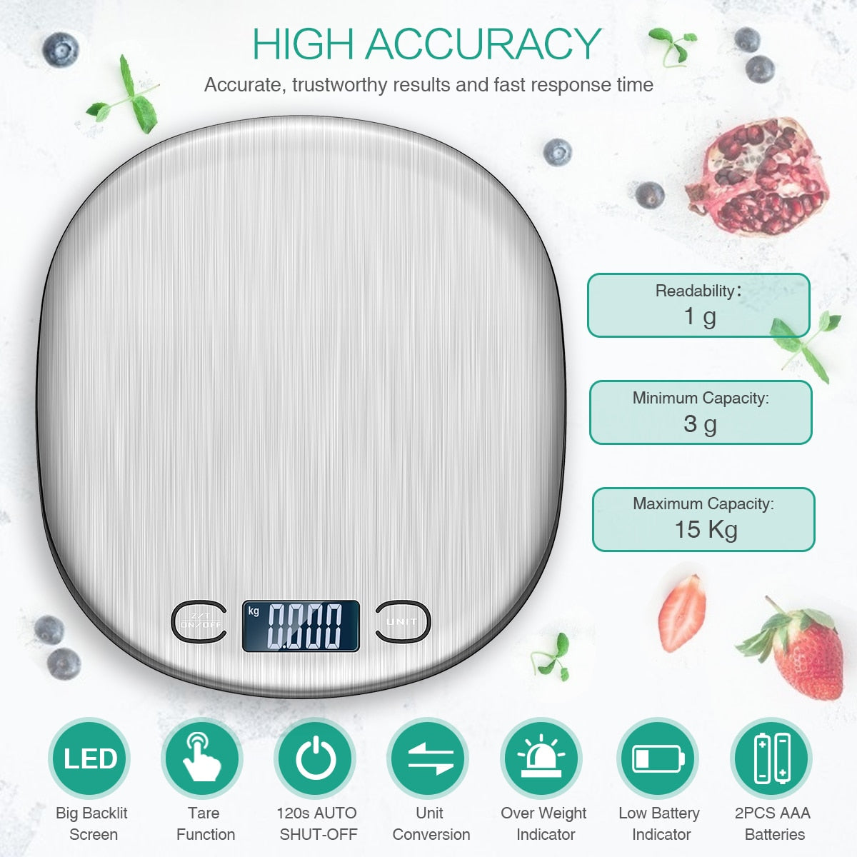 15kg Electronic Digital Kitchen Scale