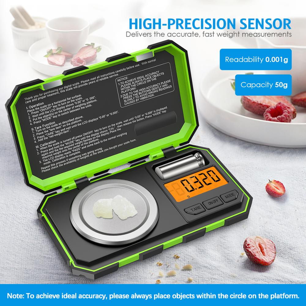 Gram Scale with Smell Proof Case 200g x 0.01g, Platform Pocket