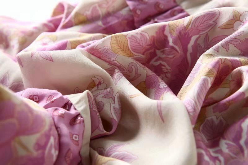 Hippie Drawstring Beach Dress | Yellow Or Pink | S-L