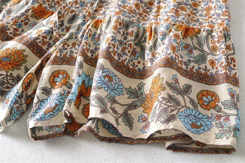 Cute Boho Hippie Summer Shorts | Flower Design | S-L