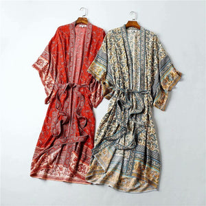 Vintage Bohemian Kimono Dresses | Various Colours | S-L