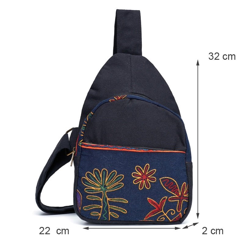 Cool Unique Unisex Boho Styled Chest / Shoulder Bag