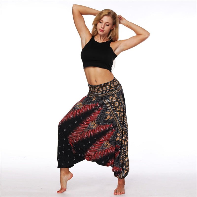 Hippie Boho Loose Yoga Harem Pants | Hippie House Design | One Size