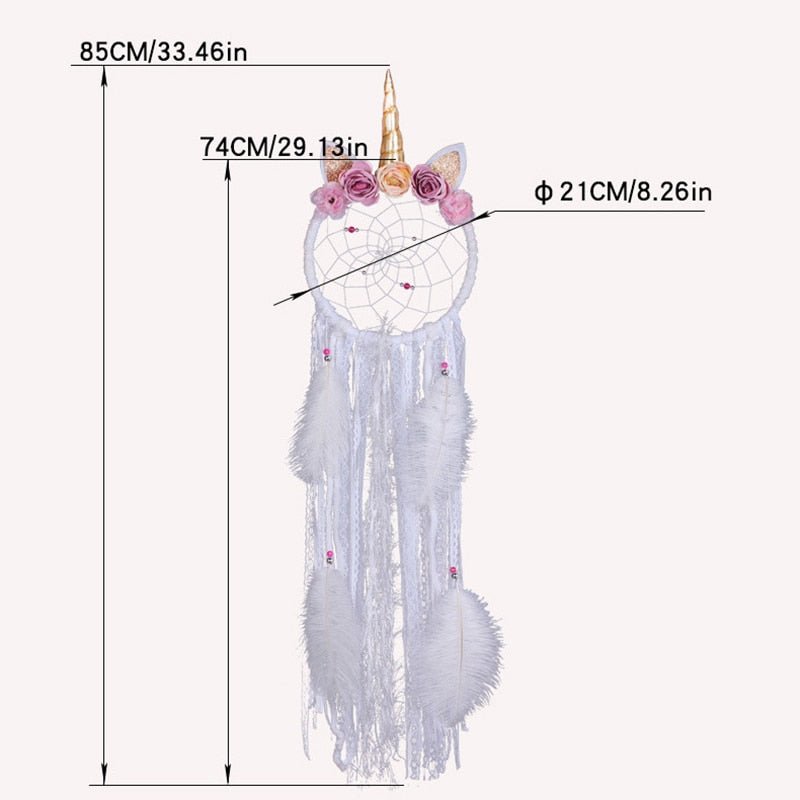 Cute Girls Unicorn Dream Catchers | Various Styles | Fairy Light Options Available