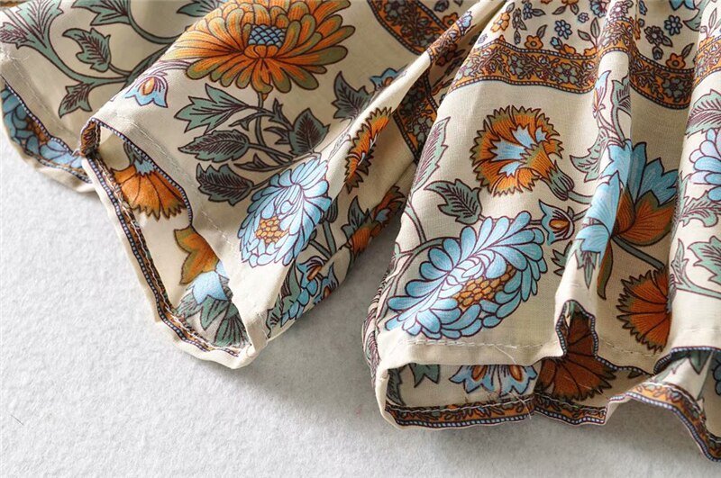 Cute Boho Hippie Summer Shorts | Flower Design | S-L