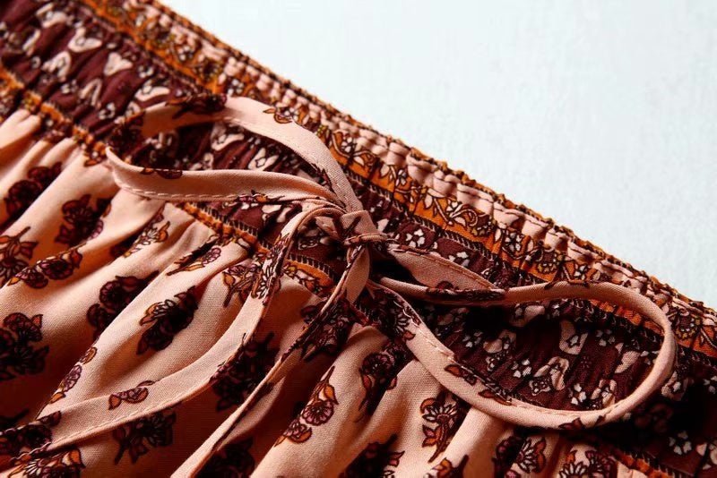 Hippie Skirt | Short Summer With Tassels | S-L | 2 Colours