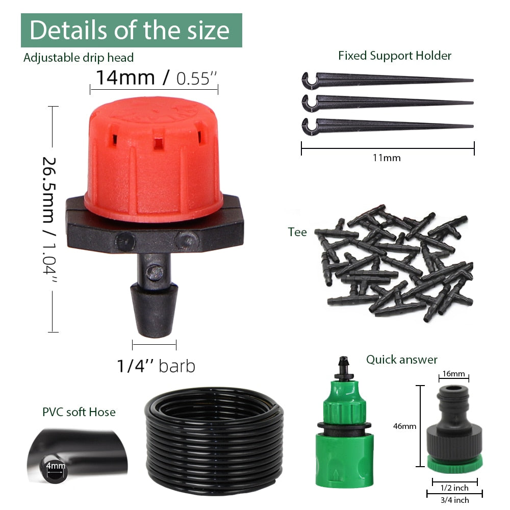 Drip Irrigation Watering Kit - Various Sizes