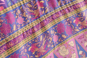 Women's Beautiful Lace Up Boho Dress | V-Neck | S-L