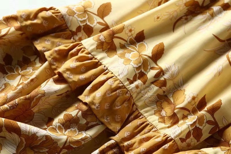 Hippie Drawstring Beach Dress | Yellow Or Pink | S-L