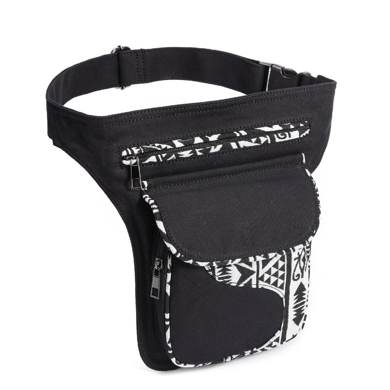 Tribal Patchwork Styled Waist Belt Bag - Various Colours