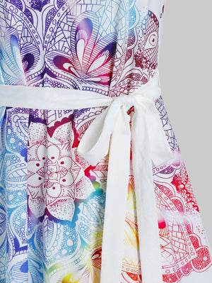 Women's Bohemian Dream Catcher Dress | Sleeveless | S-XXXL