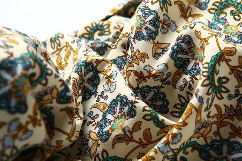 Women's Full Length Multi-Colour Floral Printed Boho Jumpsuit | Short Sleeve + V-neck | S-L