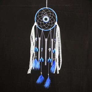Beautiful Evil Eye Blue & White Dream Catcher | 70cm
