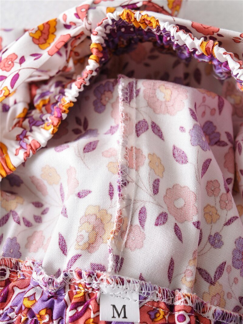 Women's 60's Flower Child Two Piece Outfit | Sleeveless Top + Bohemian Pants | S-L