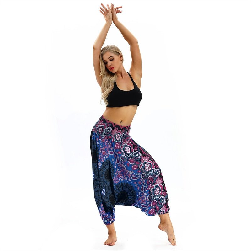 Hippie Boho Loose Yoga Harem Pants | Mystic Realm Design | One Size