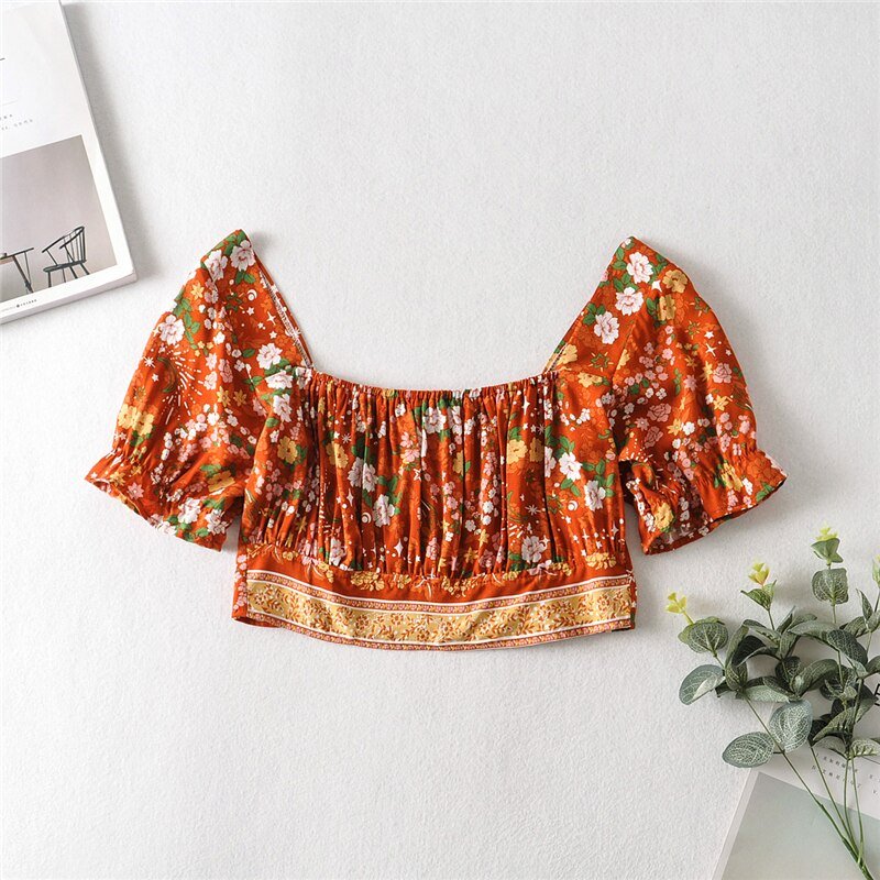 Cool Women's Brown Bohemian Styled Clothing Set | Pants + Sleeveless Top | S-M