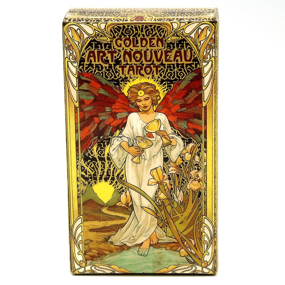 Golden Art Nouveau Tarot Card Deck