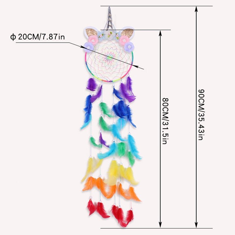 Cute Girls Unicorn Dream Catchers | Various Styles | Fairy Light Options Available