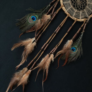 Handmade Bamboo Feathered Dream Catcher | 2 Variations