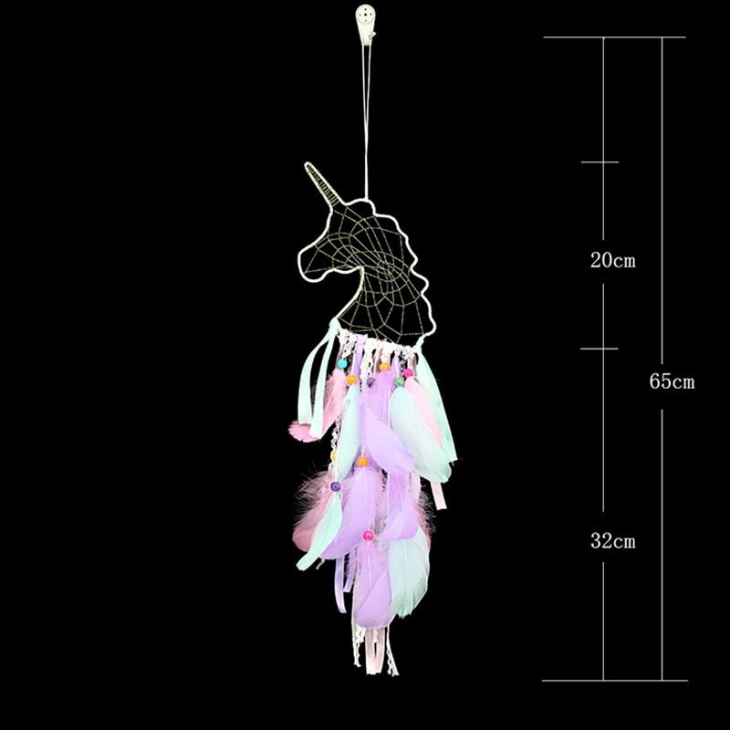 Cute Girls Unicorn Dream Catchers | Various Styles | Fairy Light Options Available