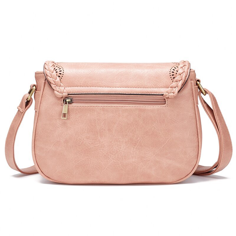 Beautiful Floral Designed Leather Hippie Shoulder Bag