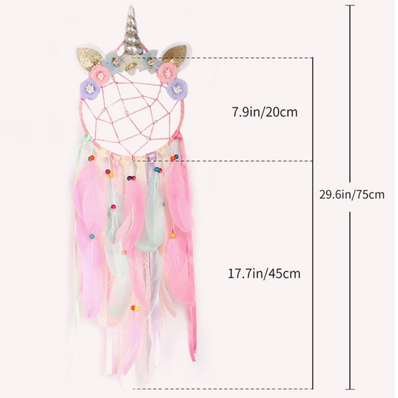 Cute Girls Unicorn Dream Catchers | Various Styles | Fairy Light Options Available