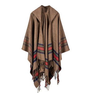 Hippie Styled Hooded Poncho | Festival Wear | Various Colours | Free Size
