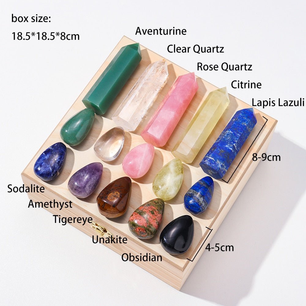 Natural Crystal Stone And Column Set