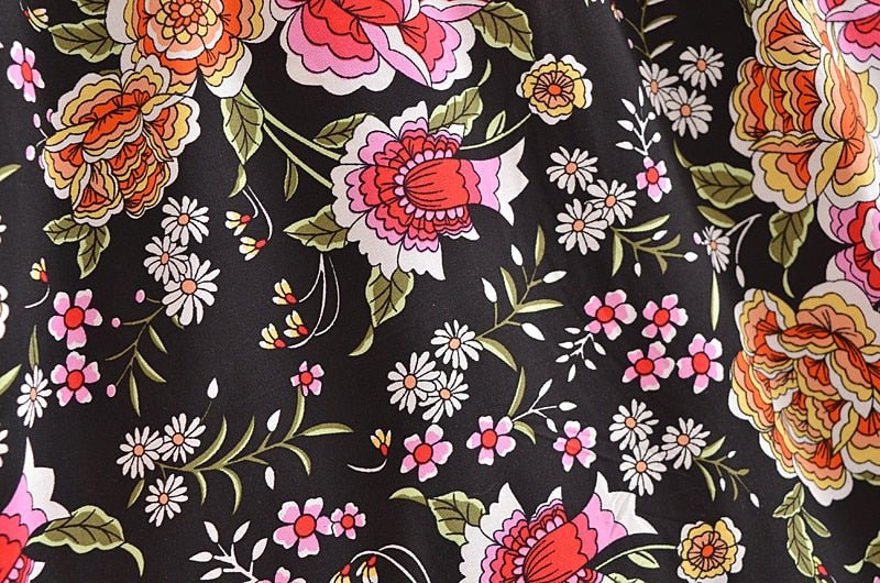 Elegant Women's Long Maxi Bohemian Skirt | High Waisted | S-L