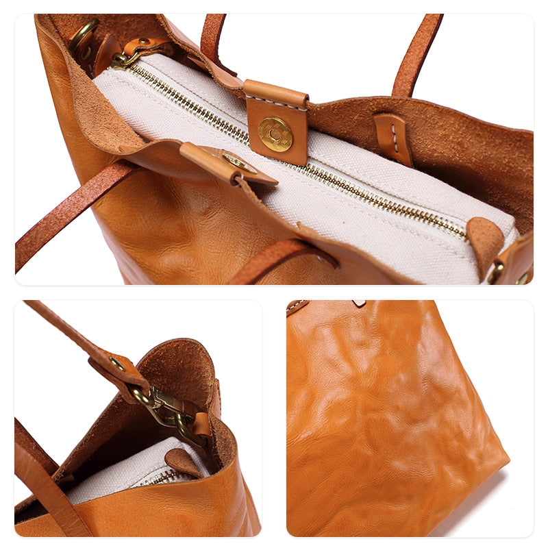 Premium 100% Leather Tote Bag - Various Colours