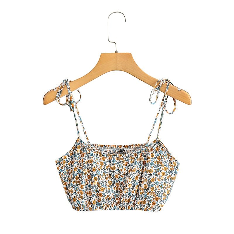 Women's Floral Bohemian Two Piece Outfit | Strapless Top + Mini Skirt | S-L | Various Colours