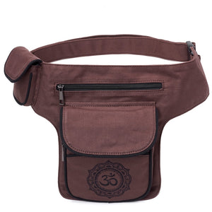 Hippie Styled Waist Belt Bag With Om
