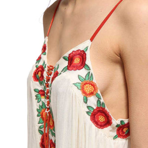 Unique Boho Styled Strapless Maxi Dress | Centrose Floral | S-XL