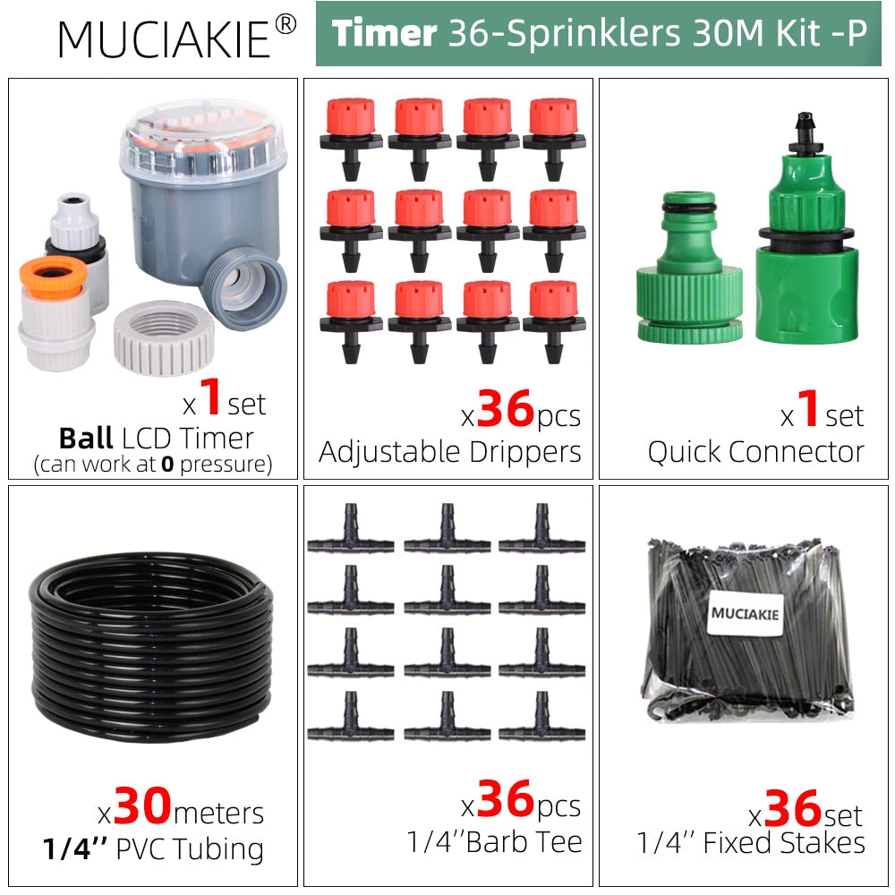 Drip Irrigation Watering Kit - Various Sizes