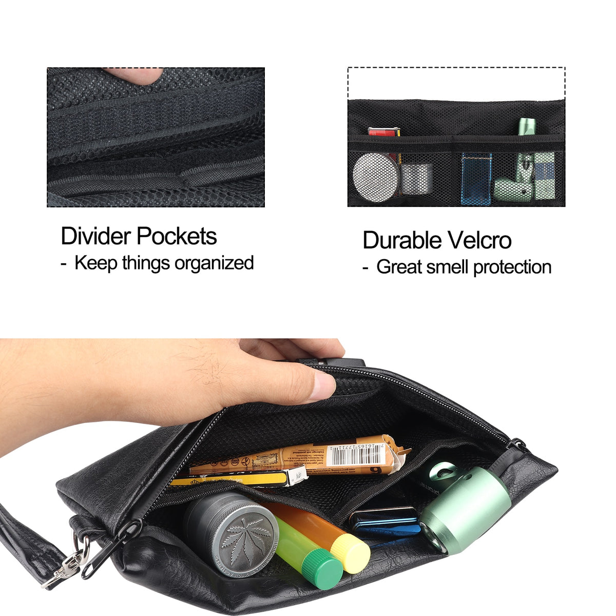 Carbon Lined Storage Bag | Odor Proof Stash Bag With Lock