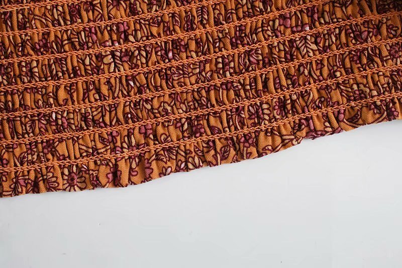 Off Shoulder Boho Top | Long Sleeves | Red + Blue | S-L