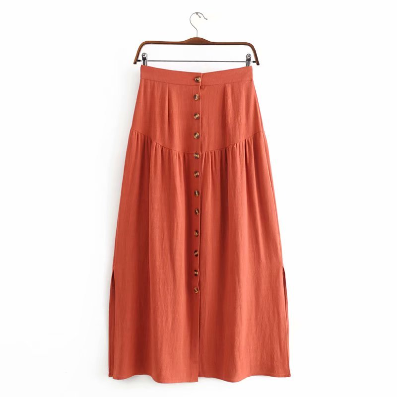 Classy Styled Hippie Skirt | Cotton | Red / Black | S-XL