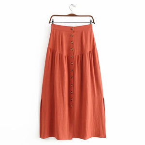 Classy Styled Hippie Skirt | Cotton | Red / Black | S-XL